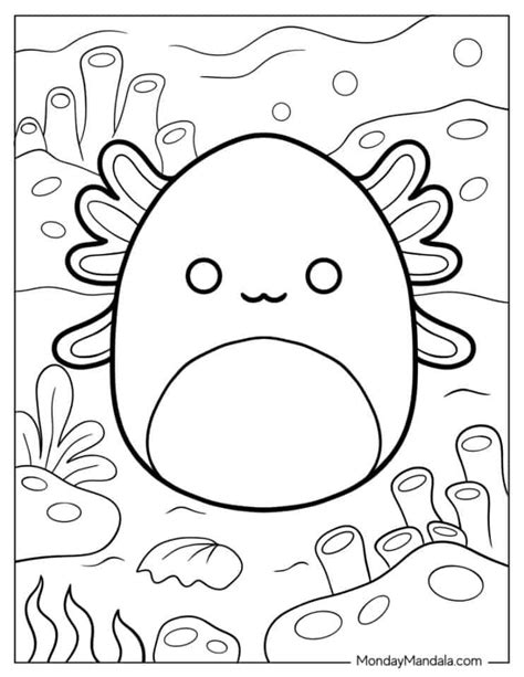 rare squishmallows coloring pages|axolotl squishmallow coloring page.